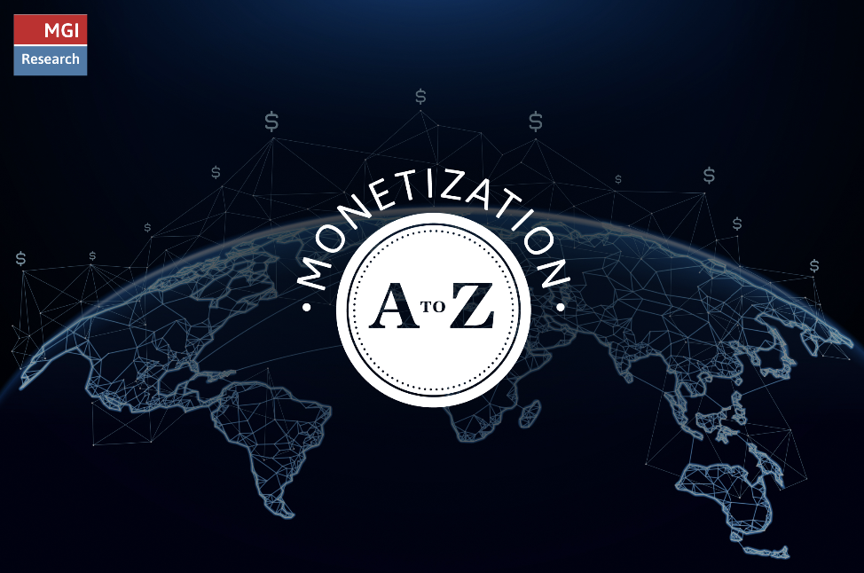 A globe with the text Monetization A to Z